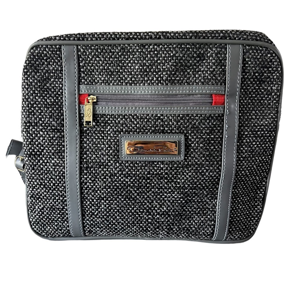 Vintage Oscar de la Renta Gray Travel Bag